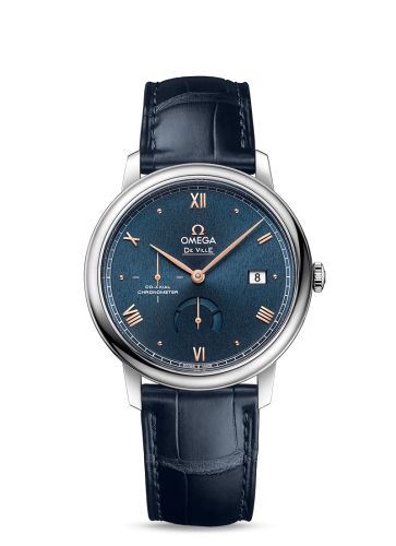 Omega De Ville Prestige Co-Axial 39.5 Power Reserve Stainless Steel / Blue Sunburst